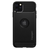 Калъф Spigen Rugged Armor за IPhone 11 Pro Max, Matte Black