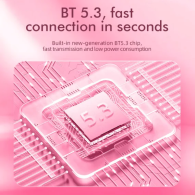 Безжични слушалки HOCO EW19 Plus, TWS Wireless, Delighted pink