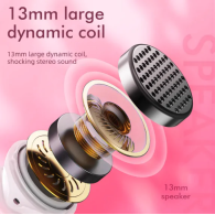 Безжични слушалки HOCO EW19 Plus, TWS Wireless, Delighted pink