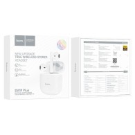 Безжични слушалки HOCO EW19 Plus, TWS Wireless, Delighted White