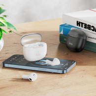 Безжични слушалки HOCO EW29, Noise cancelling, Depth true ENC, Wireless, White