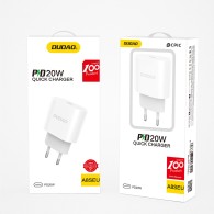 Зарядно Dudao A8SEU, USB-C Charger, 20W, White