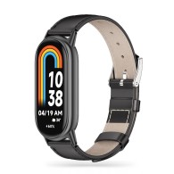 Каишка Tech-Protect Leatherfit за Xiaomi Smart Band 8 / 8 NFC, Black
