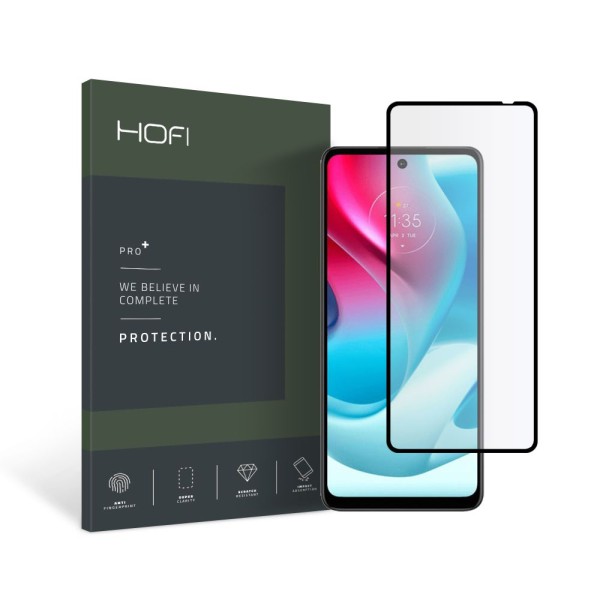 Стъклен протектор HOFI GLASS PRO+ за MOTOROLA MOTO G60S, Черен