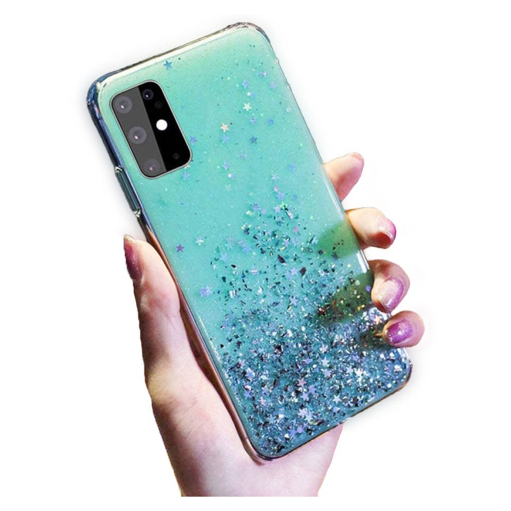 Калъф fixGuard Sequins Glue Glitter Case за Samsung Galaxy S23, Mint