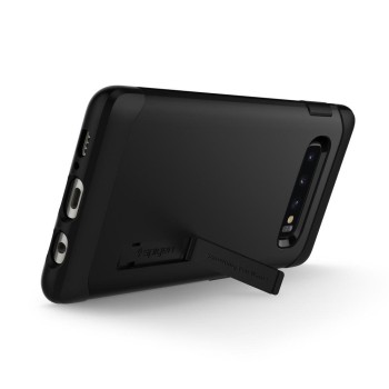 Spigen Slim Armor хибриден кейс с най-висока степен на защита за Samsung Galaxy S10, Black