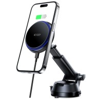 Стойка за кола и зарядно Tech-Protect MM15W-V4, Magnetic Wireless Magsafe Dashboard, 15W, Черен