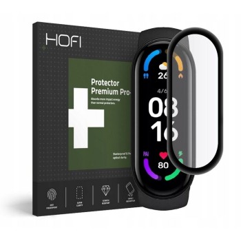 Стъклен протектор HOFI HYBRID GLASS за XIAOMI MI SMART BAND 6 / 6 NFC, Черен