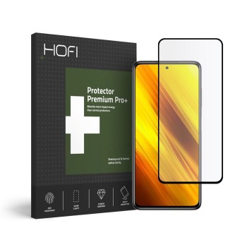 Стъклен протектор HOFI FULL PRO+ за XIAOMI POCO X3 PRO/X3 NFC, Черен