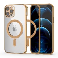 Калъф Tech-Protect MAGshine Magsafe За iPhone 12 Pro Max, Gold