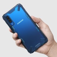 Удароустойчив хибриден кейс Ringke Fusion X за Samsung Galaxy A50, Син