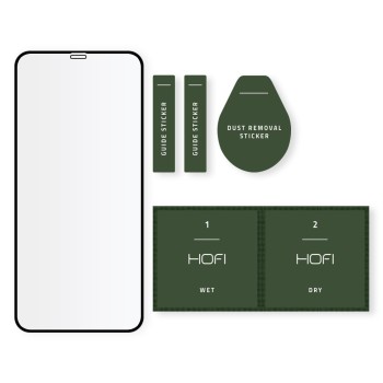 Стъклен протектор HOFI FULL PRO+ за IPHONE 12 MINI, Черен