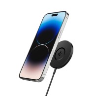 Безжично зарядно Spigen PF2101, Arcfield Magnetic Magsafe Wireless Charger, Black