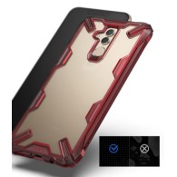 Удароустойчив хибриден кейс Ringke Fusion X за Huawei Mate 20 Lite, Червен