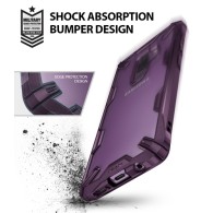 Удароустойчив хибриден кейс Ringke Fusion X за Samsung Galaxy S9 Plus, Лилав