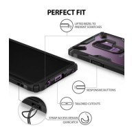 Удароустойчив хибриден кейс Ringke Fusion X за Samsung Galaxy S9 Plus, Черен