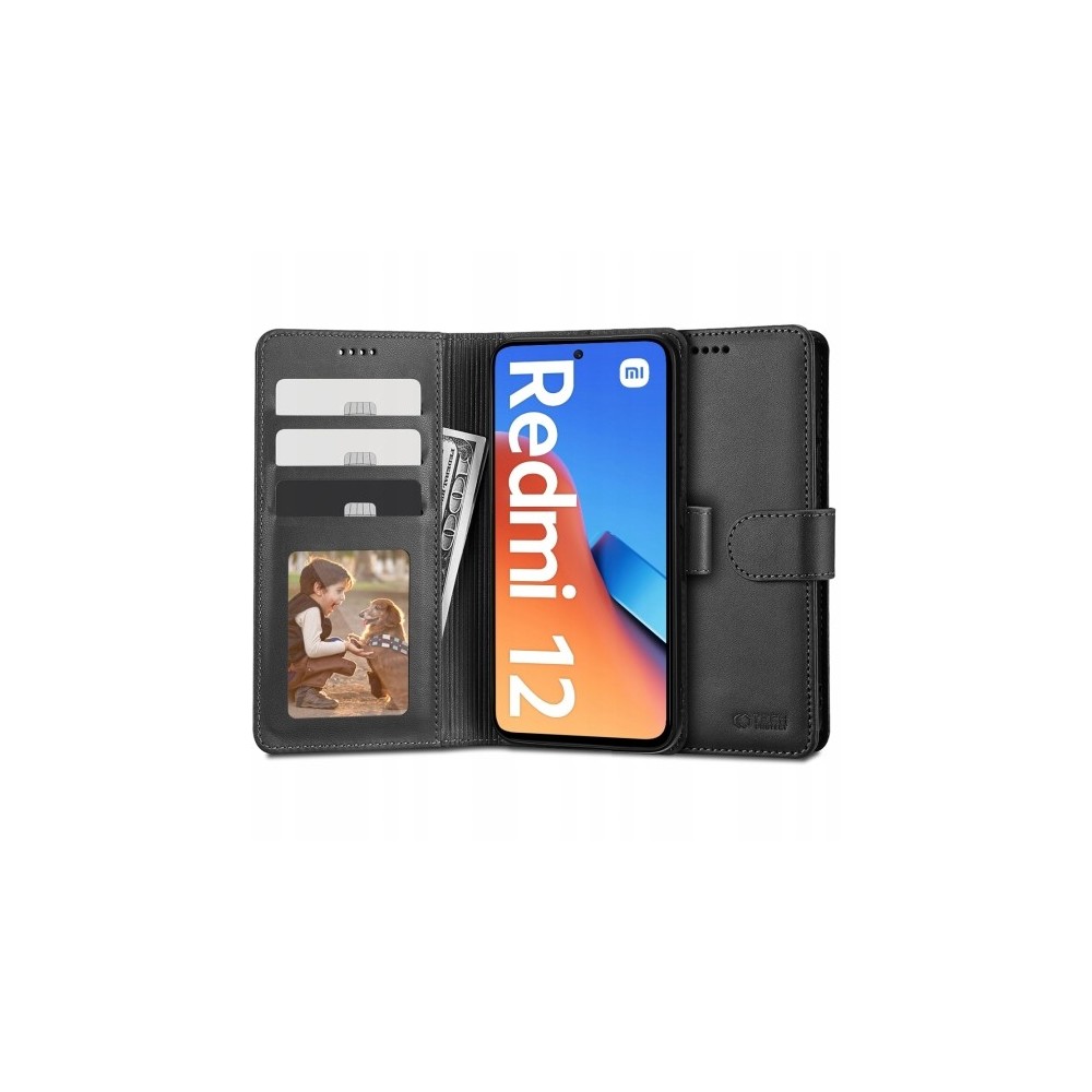 Калъф Tech-Protect Wallet За Xiaomi Redmi 12, Black