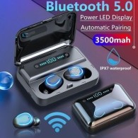 Безжични слушалки FENiX® D@yLight F9-5, Wireless BT V5.0, Waterproof/ Sweatproof, 1200mAh, Noise Canceling,Черен