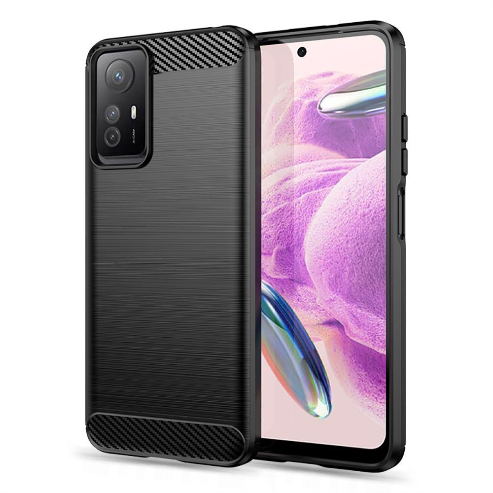 Калъф Tech-Protect TPUcarbon За Xiaomi Redmi Note 12S, Black