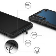 Удароустойчив хибриден кейс Ringke Fusion X за Huawei P20, Черен