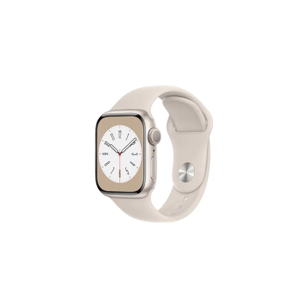 Apple Watch 8, GPS, Корпус Starlight Aluminium 41mm, Starlight Sport Band