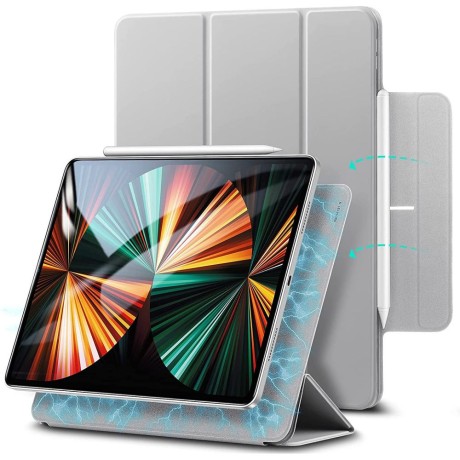 Калъф ESR REBOUND MAGNETIC за IPAD PRO 12.9 2020/2021, Silver grey