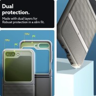 Калъф Spigen Caseology Parallax за Samsung Galaxy Z Flip 5, Ash Grey