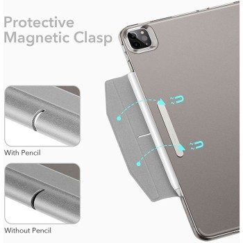 Калъф ESR ASCEND TRIFOLD за IPAD PRO 12.9 2021, Silver grey