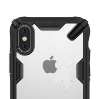 Удароустойчив хибриден кейс Ringke Fusion X за iPhone XS / X, Черен