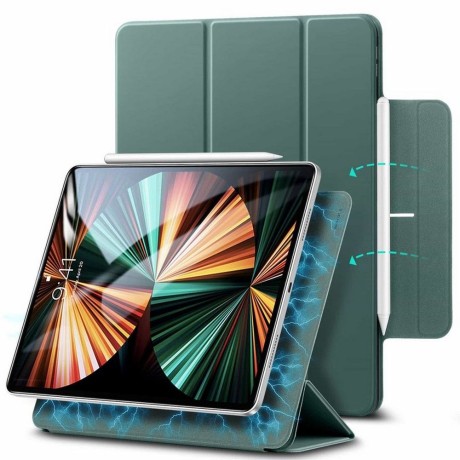 Калъф ESR REBOUND MAGNETIC за IPAD PRO 11 2020/2021, Forest green