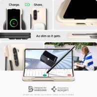 Калъф Spigen Thin Fit Pen за Samsung Galaxy Z Fold 5, Pearled Ivory