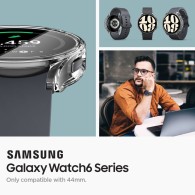 Калъф Spigen Ultra Hybrid за Samsung Galaxy Watch 6, 44mm, Crystal Clear