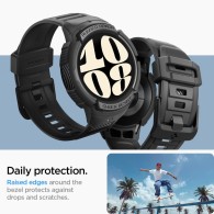 Калъф Spigen Rugged Armor Pro за Samsung Galaxy Watch 6, 40mm, Matte Black