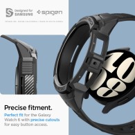 Калъф Spigen Rugged Armor Pro за Samsung Galaxy Watch 6, 40mm, Matte Black