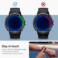 Калъф Spigen Rugged Armor Pro за Samsung Galaxy Watch 6, 40mm, Matte Black