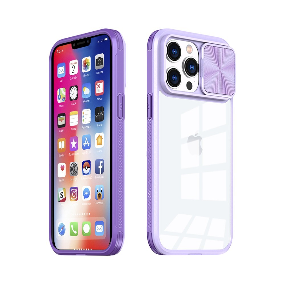 Калъф fixGuard MX CamSlider Case За iPhone 14, Purple
