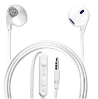 Слушалки с управление на звука и микрофон 4smarts In-Ear Stereo Headset Melody за мобилни устройства, Бял