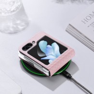 Калъф Dux Ducis Flip Leather Case Wallet за Samsung Galaxy Z Flip 5, Pink Gold