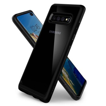 Spigen Ultra Hybrid хибриден кейс с най-висока степен на защита за Samsung Galaxy S10+ Plus, Matte Black