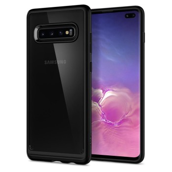 Spigen Ultra Hybrid хибриден кейс с най-висока степен на защита за Samsung Galaxy S10+ Plus, Matte Black