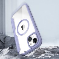 Калъф Dux Ducis Skin X Pro Magnetic Flip MagSafe за iPhone 15 Plus, Purple