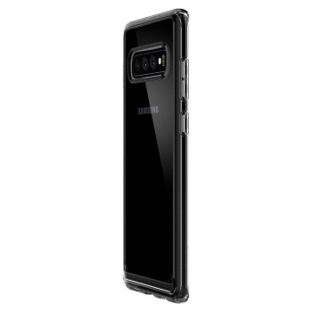 Spigen Ultra Hybrid хибриден кейс с най-висока степен на защита за Samsung  Galaxy S10+ Plus, Crystal Clear