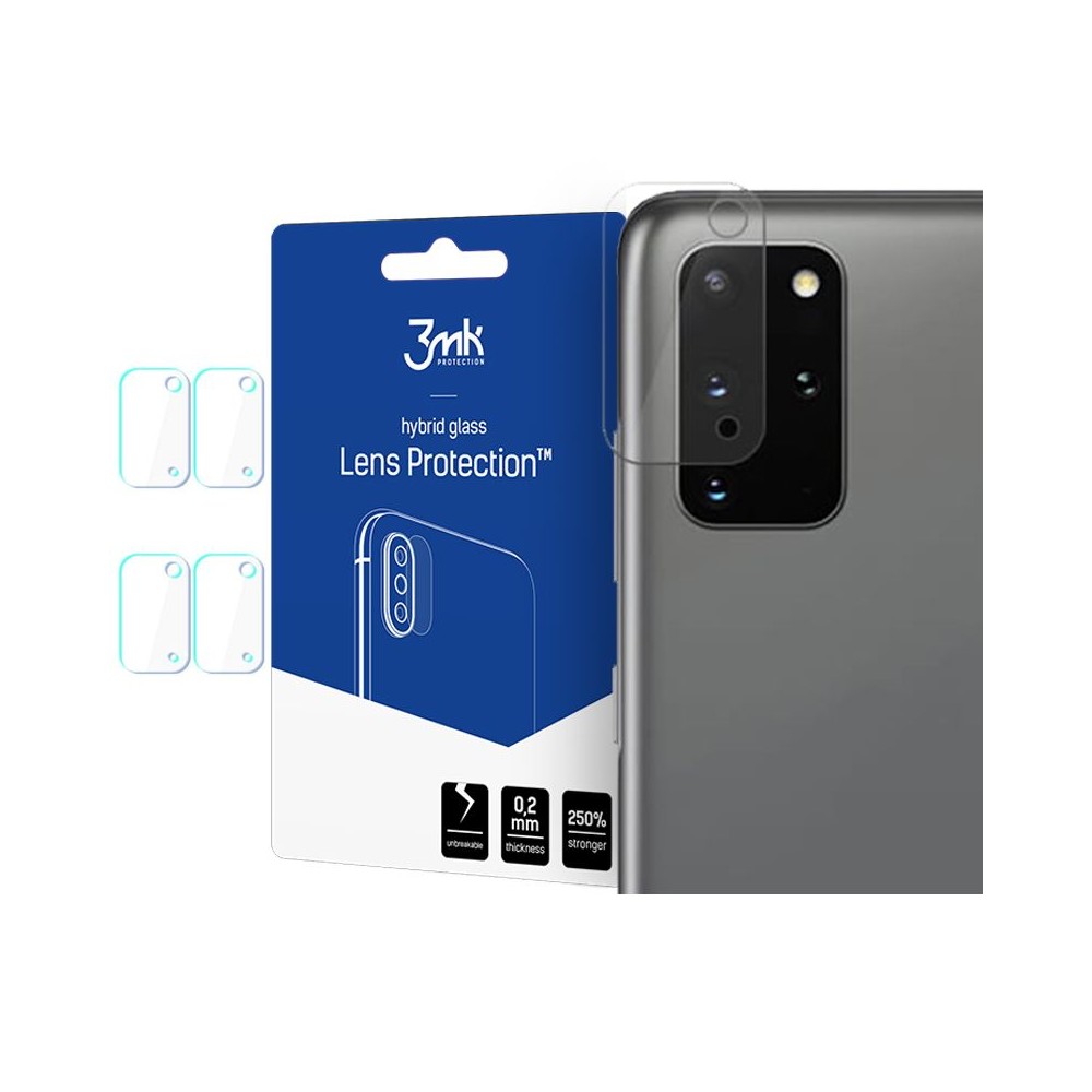 Стъклен протектор за камера 3MK за Samsung Galaxy S20 Plus