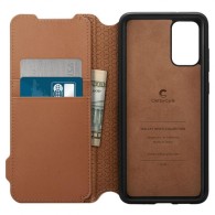 SPIGEN Ciel Wallet Brick GALAXY S20+ PLUS, saddle brown