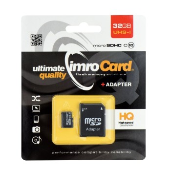 Карта памет IMRO 32GB microSDHC UHS-3 Class 10 Card + SD Адаптер