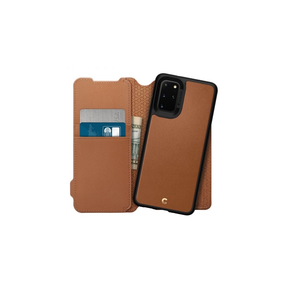SPIGEN Ciel Wallet Brick GALAXY S20+ PLUS, saddle brown