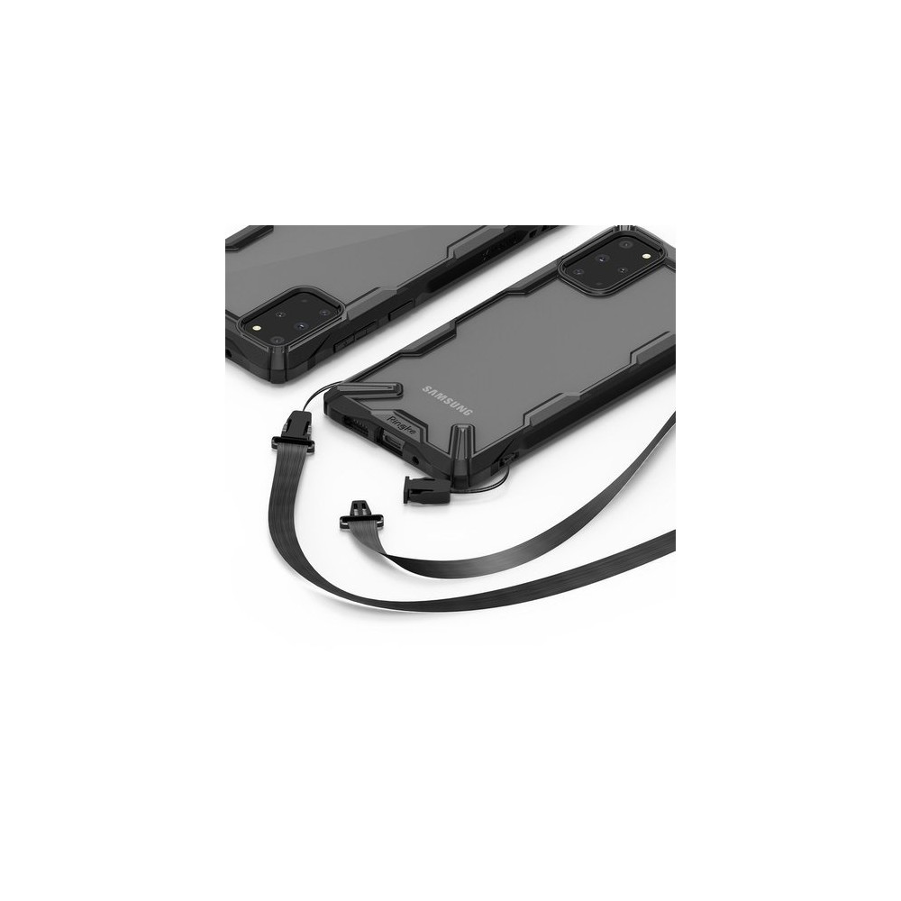 Удароустойчив хибриден кейс Ringke Fusion X за Samsung Galaxy S20 Plus, Черен