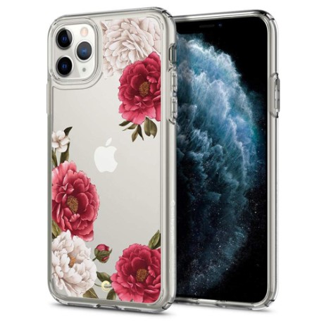 Spigen Ciel дизайнерски удароустойчив кейс за iPhone 11 Pro Max, Red Floral