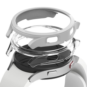 Калъф RINGKE SLIM 2-PACK за SAMSUNG GALAXY WATCH 4 40 MM, Прозрачен/ Светло сив