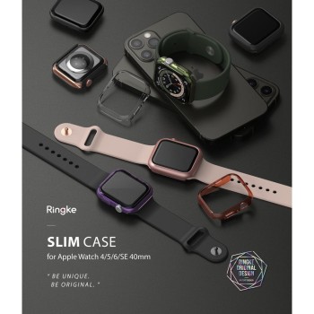 Калъф RINGKE SLIM 2-PACK за APPLE WATCH 4/5/6/SE (40 MM), Clear/ Rose gold